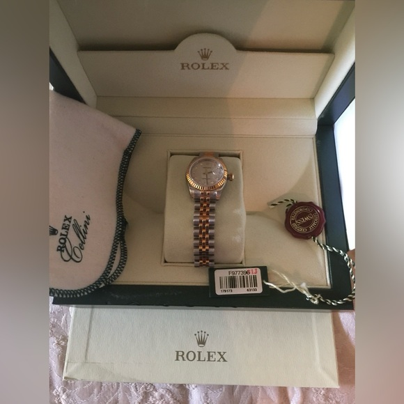 Rolex Women's Datejust Diamond Dial Watch - Two Tone Gold and Silver - Picture 8 of 8